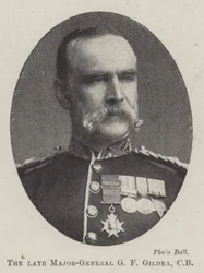 De overleden generaal-majoor G F Gildea, CB