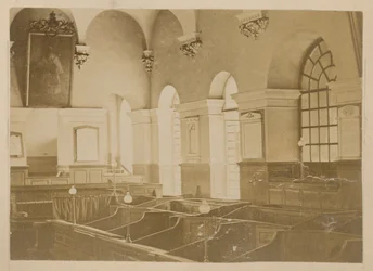 De zuidgalerij van St. Alphege, Greenwich Parochiekerk