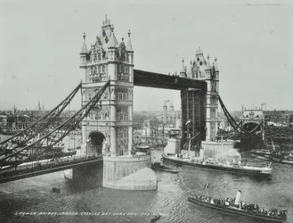 Tower Bridge op de dag van de opening, 1894