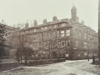 Uitzicht op Clifford Inn, City of London, 1885
