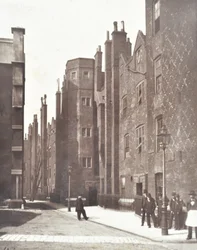 Uitzicht op Lincolns Inn Old Square, Londen, 1876