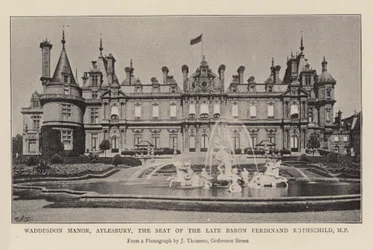 Waddesdon Manor, Aylesbury, de zetel van de overleden Baron Ferdinand Rothschild, MP