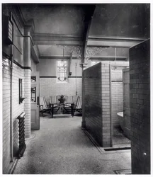 Privécabines en wachtruimte van Bramley Baths, Leeds