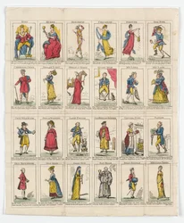 24 Driekoningen Karakters, 1818