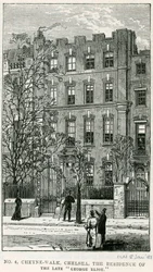 4 Cheyne Walk, Chelsea, de residentie van wijlen George Eliot
