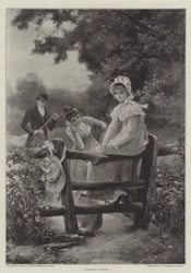 Een gevaarlijke oversteek (gravure)