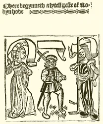 Een klein verhaal van Robin Hood, gedrukt door Wynkyn de Worde