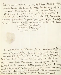 Een ondertekende brief aan Lady Hamilton, 1801