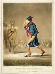 Een volbloed november & Londense bijzonderheid, gegraveerd door George Hunt, uitgegeven door Thomas McLean, Londen, 1827