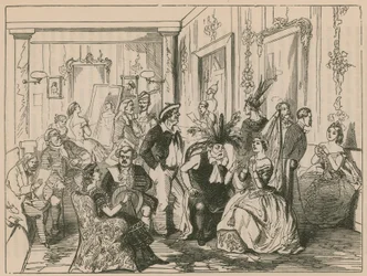 Een theatrale groene kamer