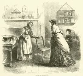 Condoleancebezoek (gravure)