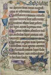Psalm 103, met grotesken, uit de 