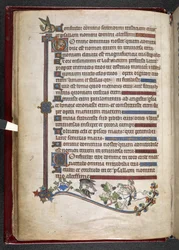 Add MS 24686, f.14v, Jongen op pony met valk die op eend jaagt, c.1284-1316 (perkament)