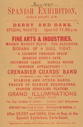 Advertentie voor Spaanse Tentoonstelling, Earls Court