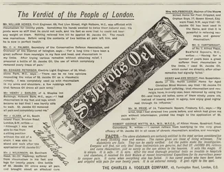 Advertentie, St Jacobs Olie