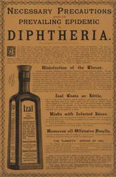 Advertentie voor Izal antisepticum