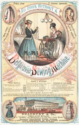 Advertentie voor de Belgravia naaimachine