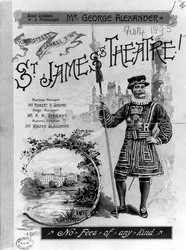 Advertentie voor het St. James Theatre in Londen, 1893