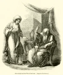 Ahia en de vrouw van Jerobeam, Angelica Kaufmann