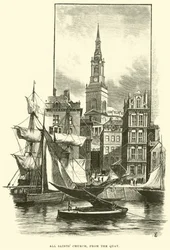 All Saints Kerk, vanaf de Kade