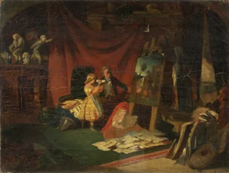Een Atelier van een Kunstenaar