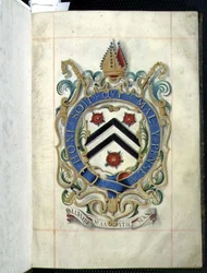 Archief 3693 fol.1 Wapen uit een Benefactieboek van New College, Oxford