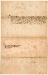 Handtekening van koning Karel I