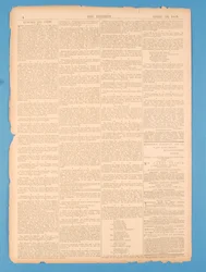 Achterpagina van The Referee, nr. 35. 15 april 1878