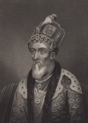 Bahadur Shah II, laatste Mughal-keizer (gravure)