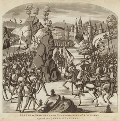 Slag bij Newcastle upon Tyne van de koning van Schotland tegen de koningin van Engeland