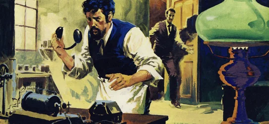 Bell bleef experimenteren totdat hij op een dag Watsons stem hoorde op een ontvanger