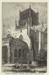 Bristol Kathedraal, centrale toren, vanuit het zuidoosten