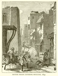 Britse Troepen betreden Moultan, 1849