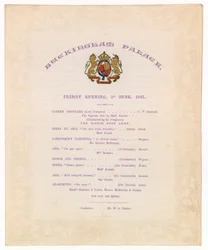Concert in Buckingham Palace, 3 juni 1887