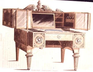 Kast kaptafel, plaat 136 uit Ackermann