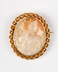 Cameo broche, 1890s