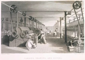 Kaarden, Tekeningen en Roving Textiel (gravure)