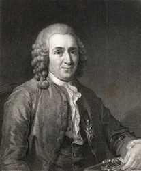 Carl von Linne of Linnaeus (1707-78) uit Gallery of Portraits, gepubliceerd in 1833