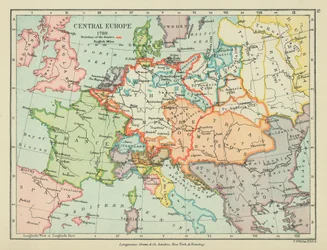 Centraal-Europa (kleurenlitho)