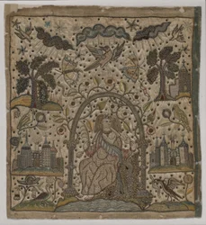 Liefdadigheid onder een boog, ca. 1640