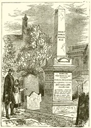 Charles Wesley, Grafsteen (gravure)