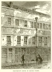 Huis van Chatterton in Brooke Street