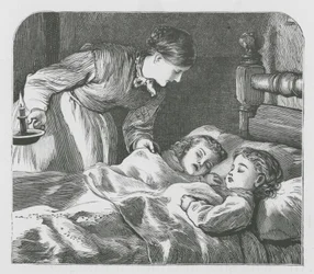 Slapende kinderen (gravure)
