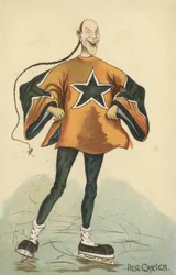 Chinese man schaatst