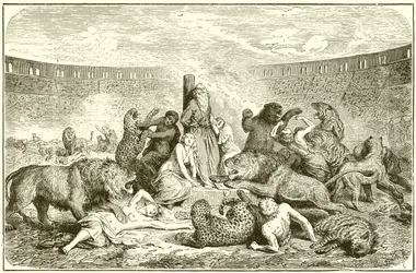 Christelijke martelaren in de arena