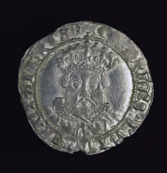 Munt met het hoofd van Hendrik VIII