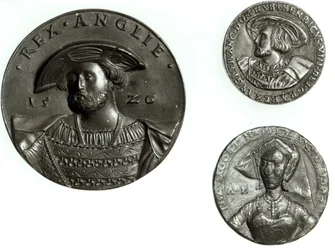 Munten met Hendrik VIII en Anne Boleyn (goud)
