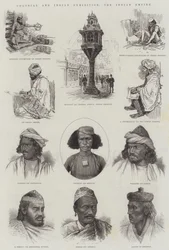 Koloniale en Indiase Tentoonstelling, het Indiase Rijk (gravure)