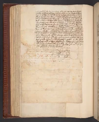 Kopie van een brief van Lady Elizabeth Compton, later gravin van Northampton, aan haar man, Harley MS 7003, f.158v (pen en inkt op papier)