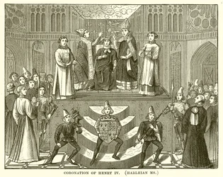 Kroning van Hendrik IV. (Harleian Ms)